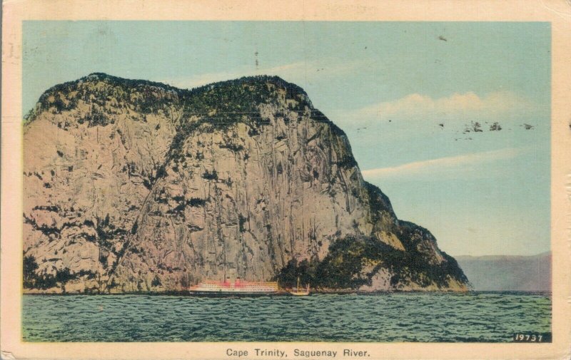 Canada Cap Trinité Saguenay River Vintage Postcard 07.15 