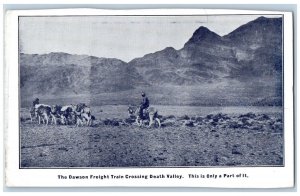 Death Valley CA Postcard The Dawson Freight Train Crossing Death Valley 1906