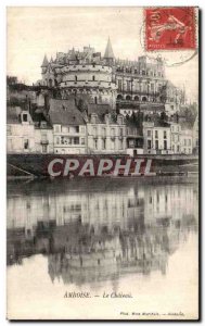 Old Postcard Amboise Chateau