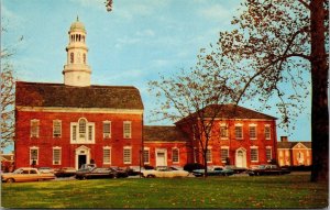 Vtg Dover Delaware DE Old State House Cars 1970s Old Chrome View Postcard