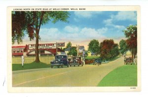 ME - Wells. Red Arrow Diner & Mobilgas Gas Station ca 1920's