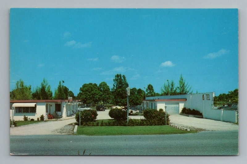 Southern Pines Motel West Palm Beach Florida Vintage Postcard 