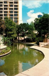 San Antonio River Texas TX Needle VTG Postcard Chrome UNP Unused 