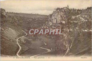 Old Postcard General view Rocamadour