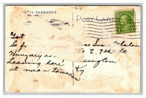 Vintage 1940's Advertising Postcard Hotel Farragut Knoxville Tennessee