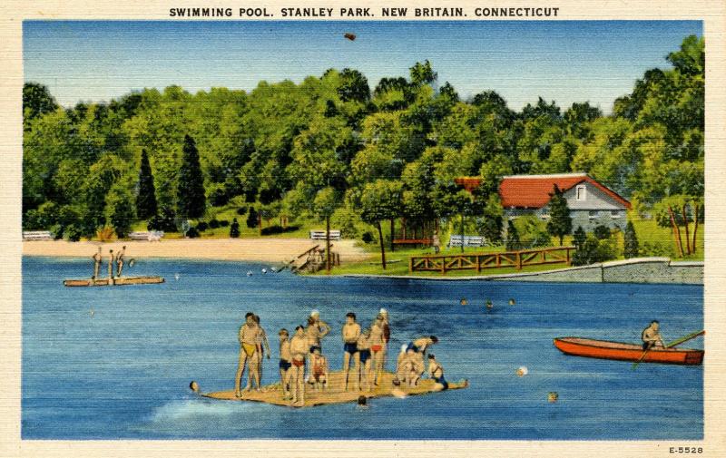 CT - New Britain. Stanley Park, Swimming Pool