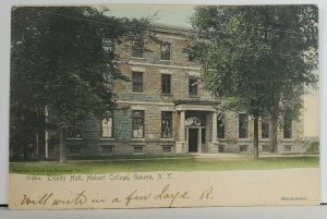 NY Trinity Hall Hobart College Geneva New York Postcard M6