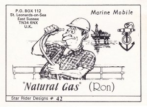 Natural Gas Man Ron Oil Rig Repair QSL Sussex Radio Card