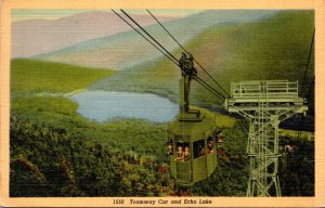 New Hampshire Franconia Notch Cannon Mountain Tramway 1941 Curteich