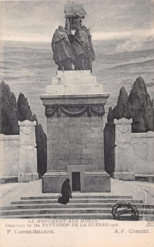 le MONUMENT aux MORTS~PANTHEON de la GUERRE 1918 MILITARY~WW1 FRENCH POSTCARD