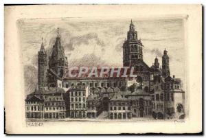 Old Postcard Mainz Dom