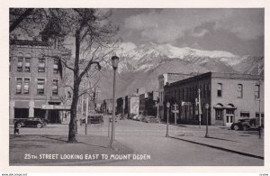 OGDEN, Utah, 1950-60s; Street Looking East to Mount Ogden