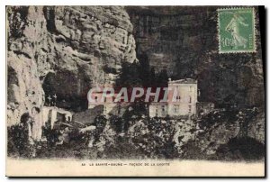 Old Postcard La Sainte Baume Facade of the Grotto