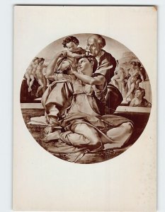 Postcard Holy Family By Michelangelo, Uffizi Gallery, Florence, Italy