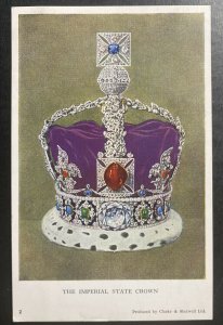 Mint England Royalty Picture Postcard The Imperial State Crown