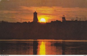 Couche de Soleil Sur Mine , Quebec ,1950-60s ; Mine at night: #2