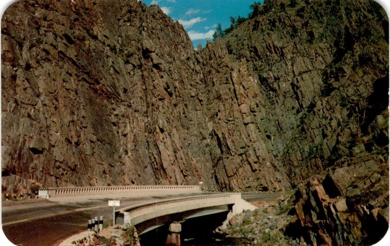 Big Thompson Canyon, Highway U.S. 34, Estes, Rocky Mountain National Postcard