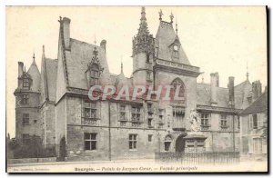 Old Postcard Bourges Palais Jacques Coeur Facade principale