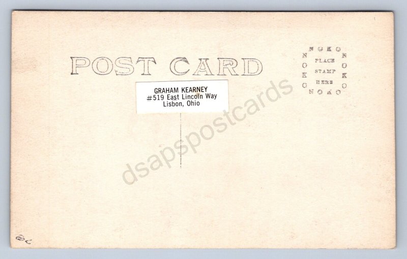 J87/ Zanesville Ohio RPPC Postcard c1913 Flood Disaster Linser Building Rex 1802