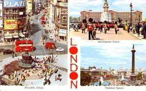 Piccadilly Circus, Buckingham Palace London United Kingdom, Great Britain, En...