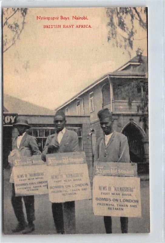 KENYA : newspaper boys nairobi - tres bon etat