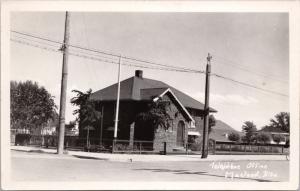 Telephone Office Macleod Alberta AB Fort MacLeod Real Photo c1949 Postcard E34