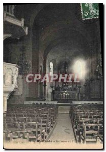 Postcard Old Forty Interior of the Church