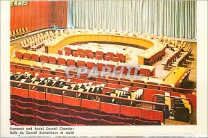 Postcard Modern Room of the Economic and Social Council Hall of the General A...