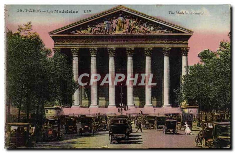 Postcard Old Paris La Madeleine