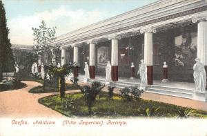 BG19625 villa imperiale peristyle  corfou corfu greece