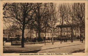 CPA MONTREUIL-sous-BOIS - Place de le Republique - La Squaere (124106)