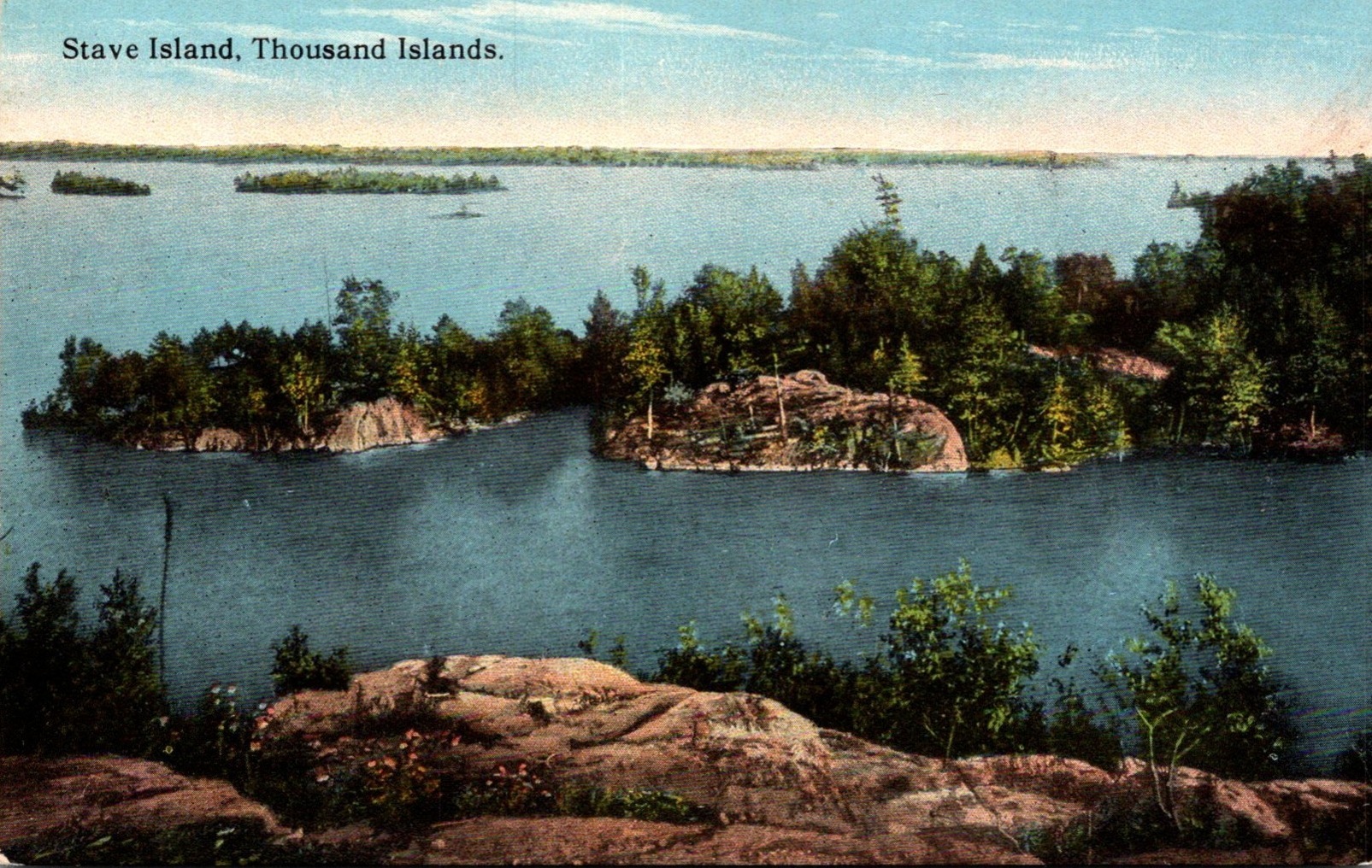 New York Thousand Islands Stave Island Curteich | United States - New ...