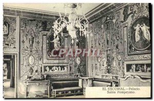 Postcard Old El Escorial Palacio Salon pompeyano