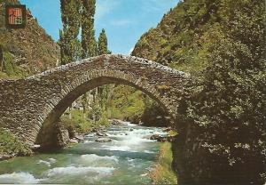 Postal 50009: VALLS D ANDORRA - puente romanico San Antonio