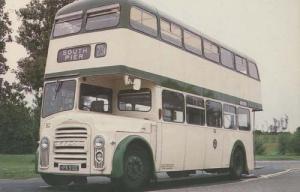 Blackpool South Pier Number 23a 71 Seat MCW Body Tram Bus Vintage Postcard