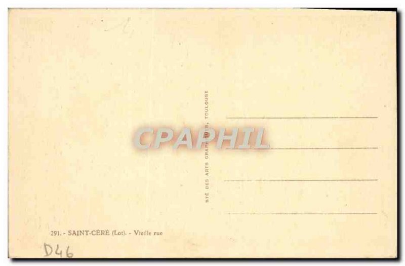 Postcard Old Saint Cere Old Street