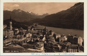 Switzerland St Moritz, Sankt Moritz Vintage Postcard C196