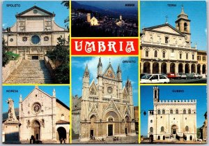 Assisi Terni Norcia Orvieto Gubbio Umbria Spoleto Italy Churches Postcard