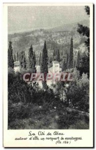 Old Postcard Monastery ND peace Castagniers Through the cypress