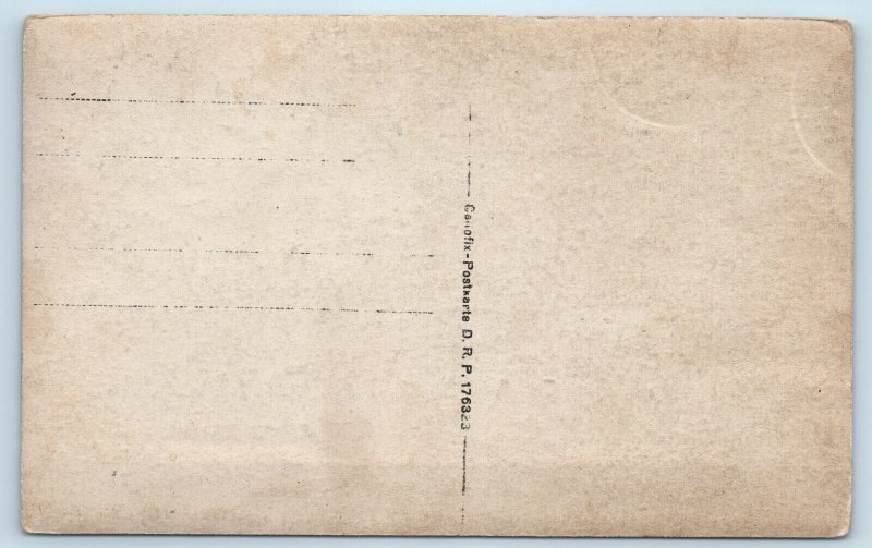 WW1 German Storm Trooper Soldier Helmet Rifle Rppc Photo Postcard