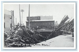 c1910's Driftwood At 5th St. Canal Bridge Dayton Ohio OH Antique Postcard