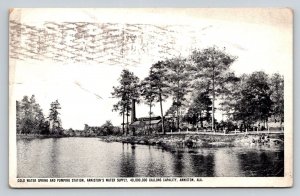 1917 Anniston Alabama Cold Water Spring & Pumping Station Postcard