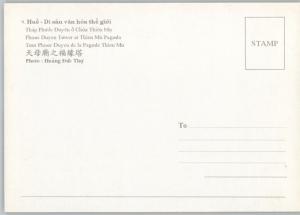 Vietnam Việt Nam Phuoc Duyen Tower Pagoda of the Celestial Lady Picture Postcard