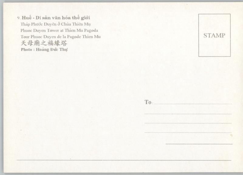 Vietnam Việt Nam Phuoc Duyen Tower Pagoda of the Celestial Lady Picture Postcard