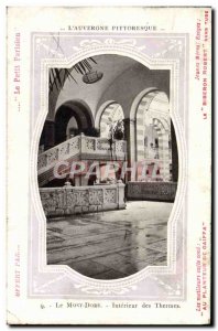 Old Postcard Le Mont Dore Interior Thermes