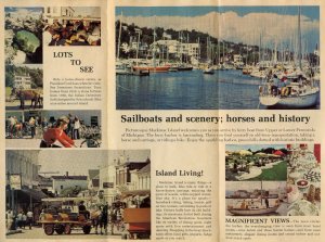 Mackinac Island Michigan Vintage Vacation Brochure