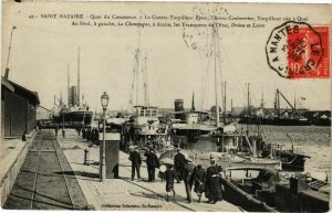 CPA St-NAZAIRE - Quai du Commerce - Le Contre-Torpilleur Epien... (222975)
