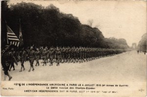 CPA PARIS Fete de l'independance Americaine 4 Juillet 1918 (1242576)