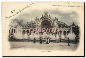 Old Postcard Expo Le Chateau d & # 1900 Paris 39Eau