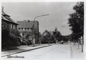 Bicycle at Junction at Sternstrasse Bonn Germany Real Photo Postcard